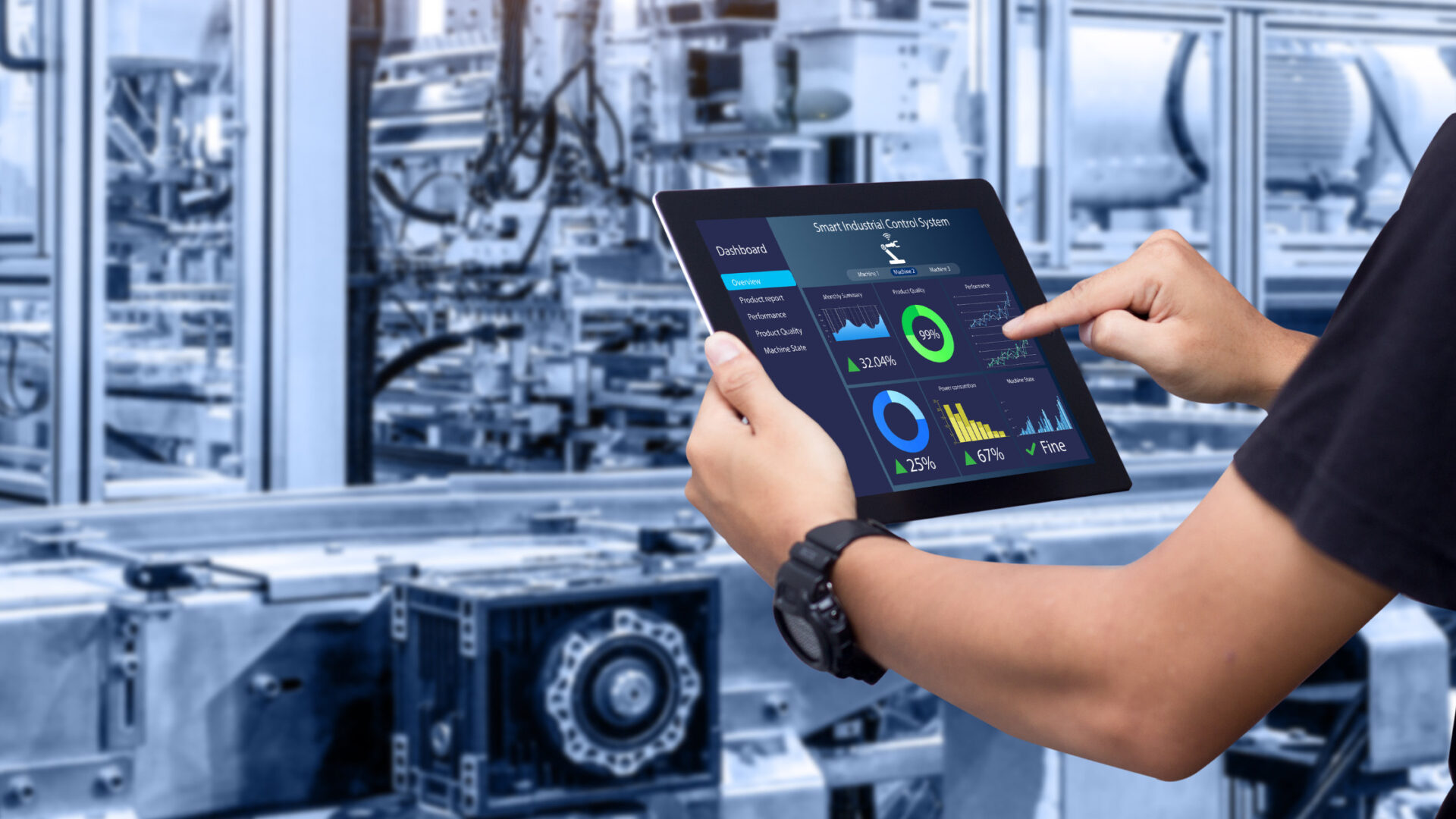 Tablero de control que mide optimización de eficiencia