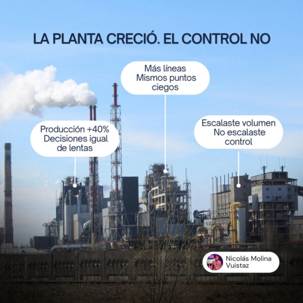 La planta creció pero el control no